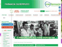Tablet Screenshot of farmaciagiuseppucci.com